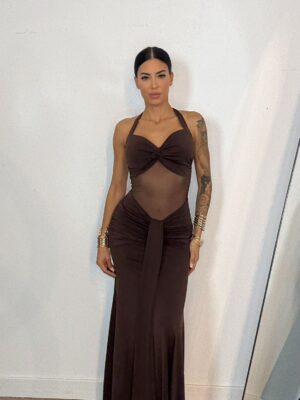 Vestido Largo Espalda Descubierta