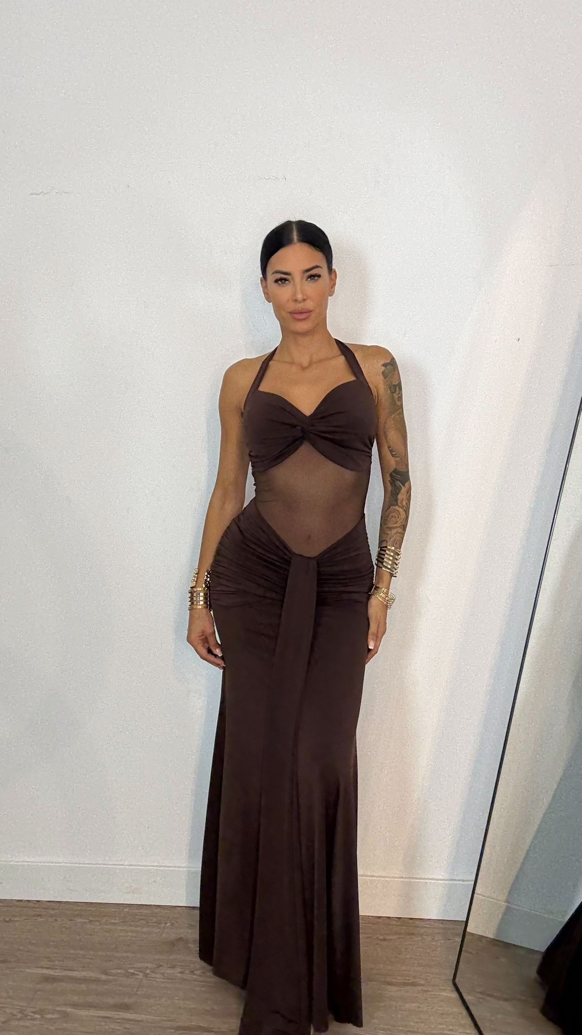 Vestido Largo Espalda Descubierta