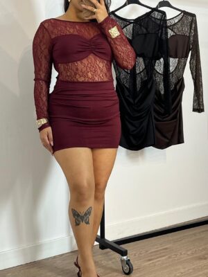 Vestido Encaje Corto