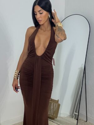 Alternative view of Vestido Fruncido Largo