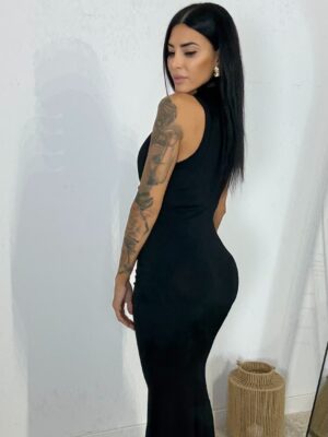 Alternative view of Vestido Licra Escote Encaje