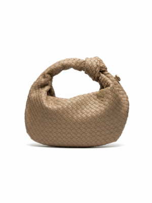 Bolso Nudo Taupe Mediano