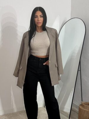 Jeans Ballons Demin Negro Bolsillos