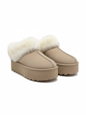 Botas Pelos Enteriza Beige