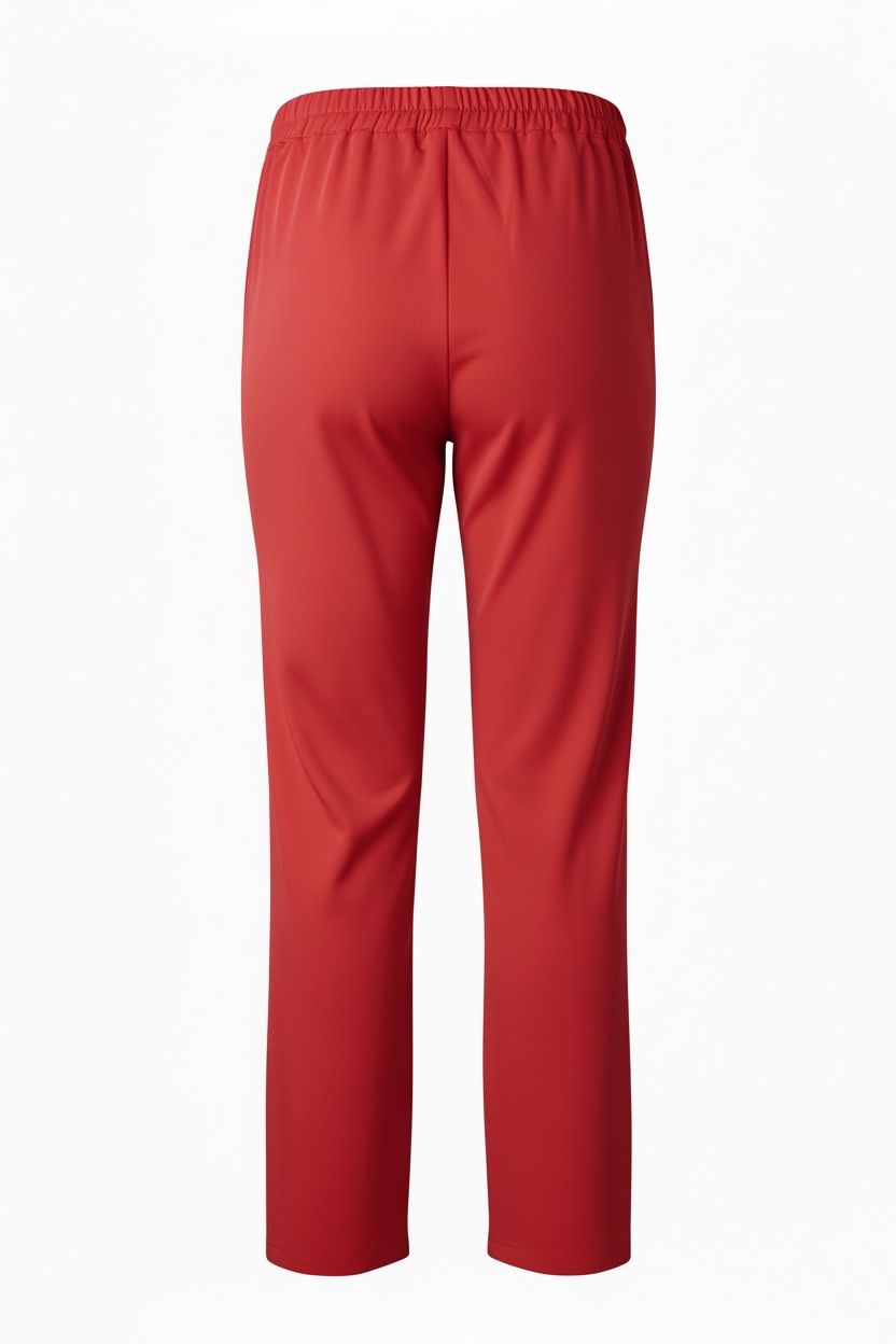 Pantalón Traje Corte Recto Rojo - Imagen 2