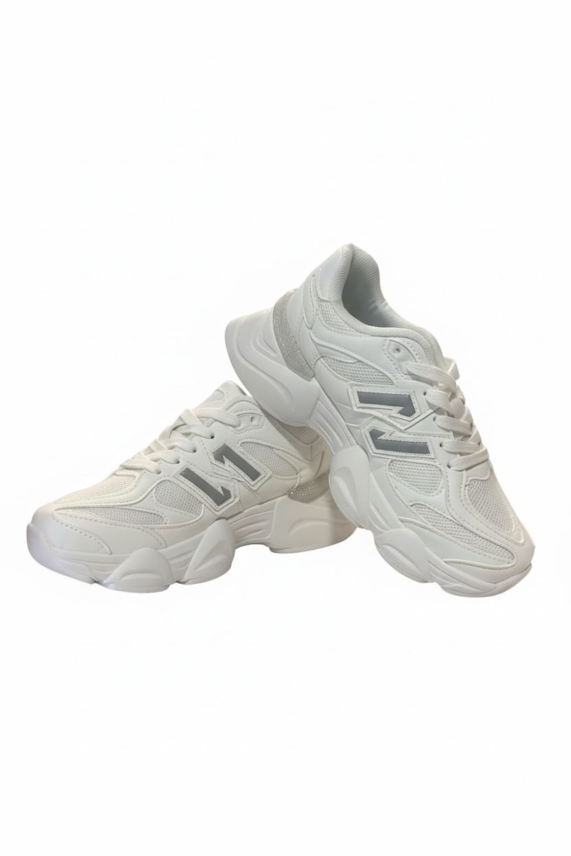 Tenis N White and Silver