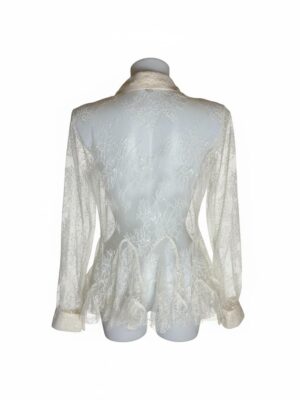 Alternative view of Camisa Encaje Blanco Roto