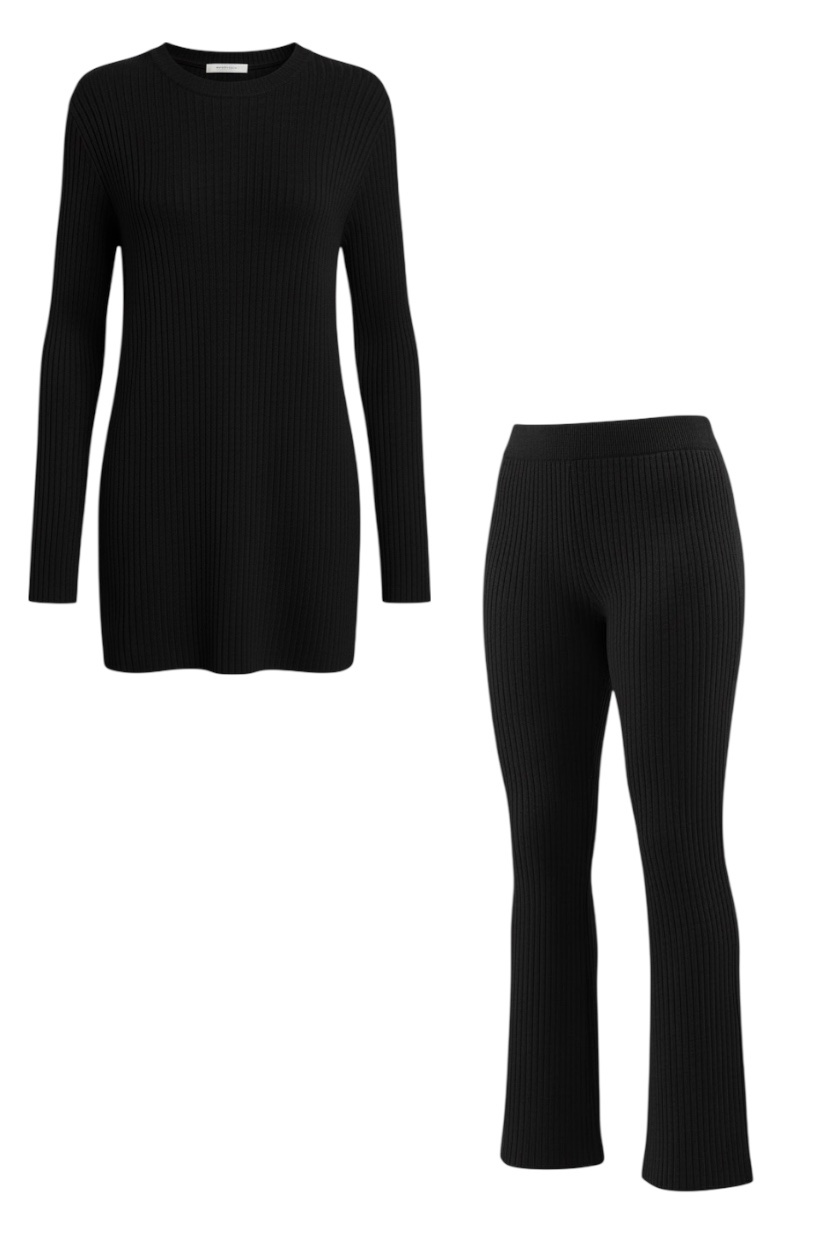 Conjunto Punto Raya Negro