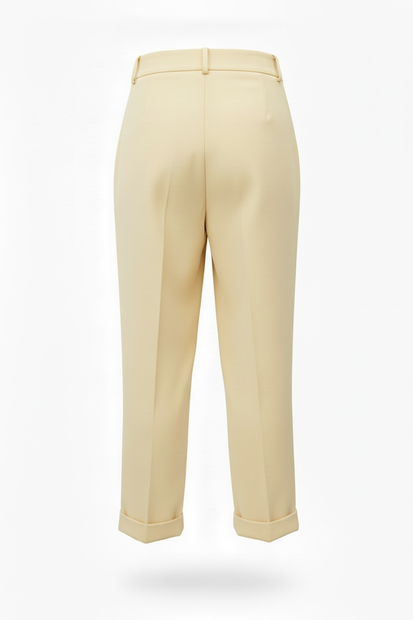 Pantalón Traje Pinza Amarillo - Imagen 2