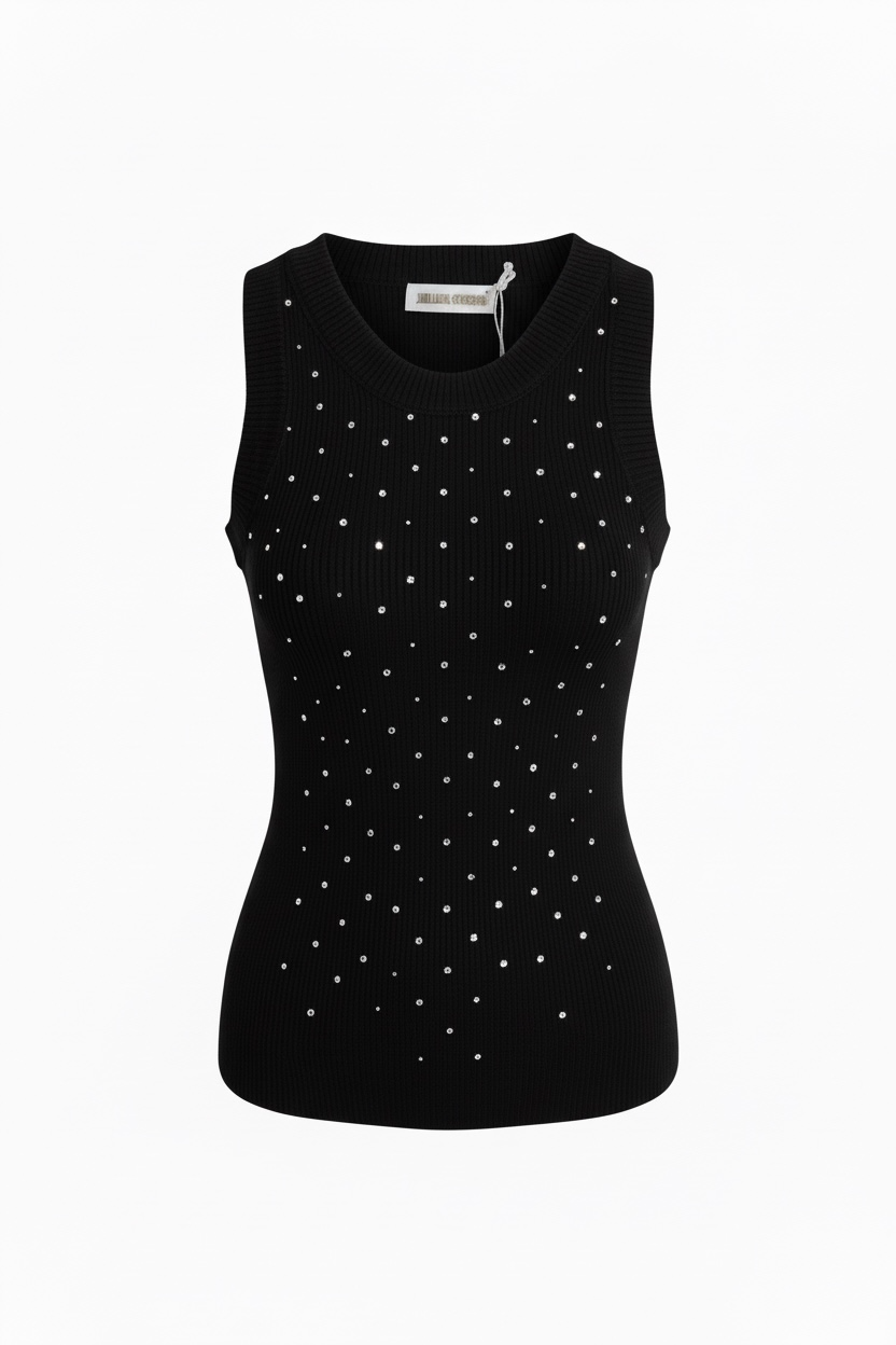 Camiseta Brillos Negra