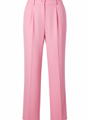 Pantalón Traje Corte Recto Rosa