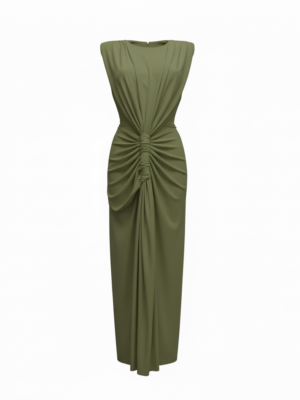 Vestido Espalda Descubierta Verde