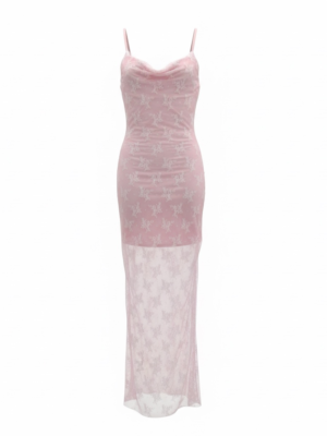 Vestido Empolvado Floral Rosa