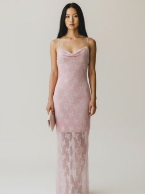 Alternative view of Vestido Empolvado Floral Rosa
