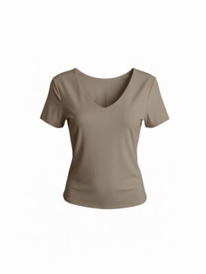 Camiseta Licra Fría 2 en 1 Taupe