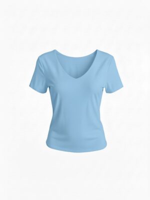 Camiseta Licra Fría 2 en 1 Celeste