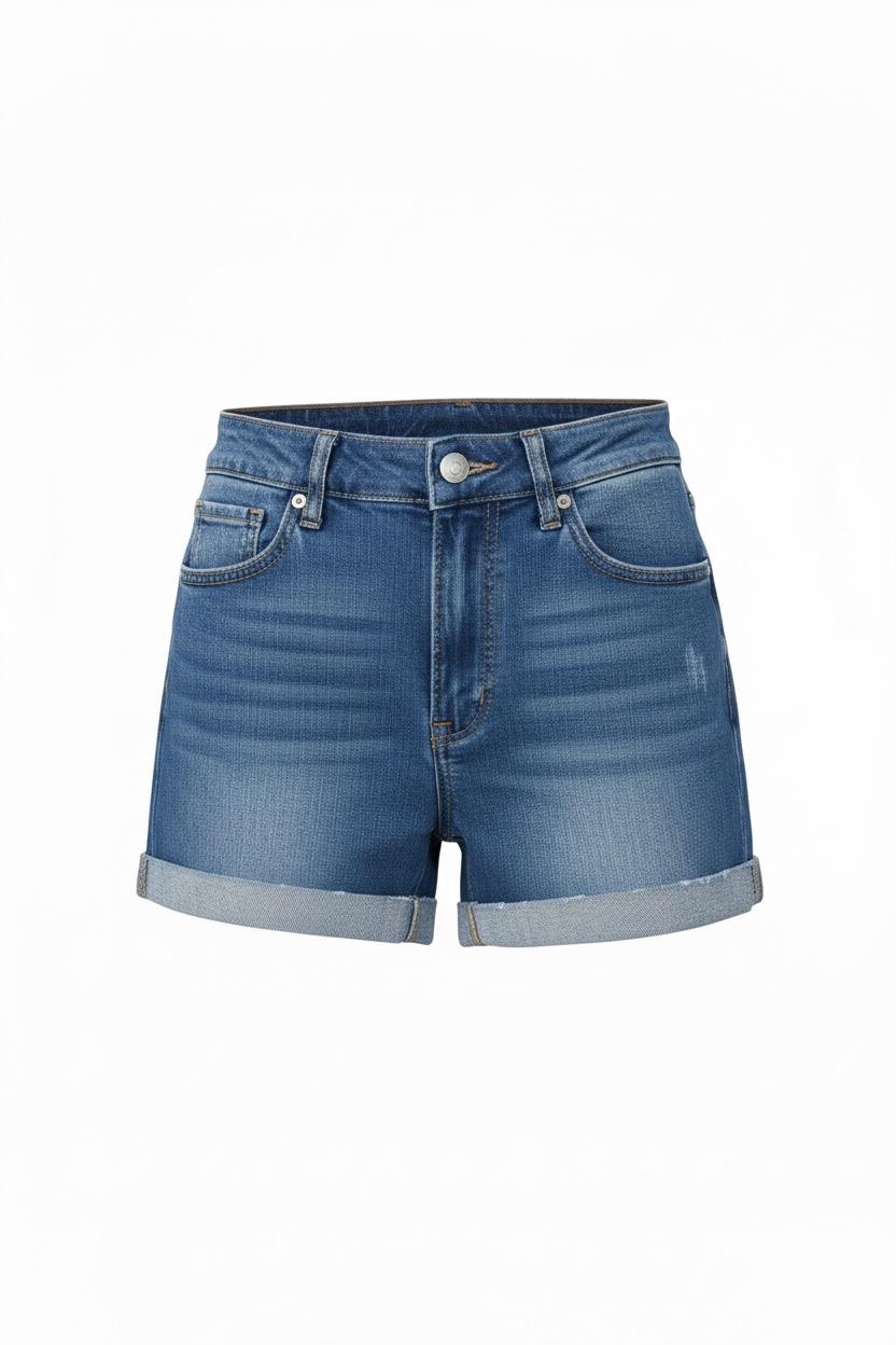 Shorts Demin Medio