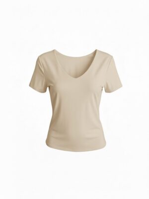 Camiseta Licra Fría 2 en 1 Beige