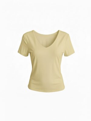 Camiseta Licra Fría 2 en 1 Amarilla