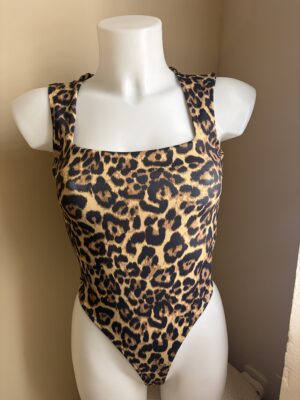 Body Escote Cuadrado Animal Print