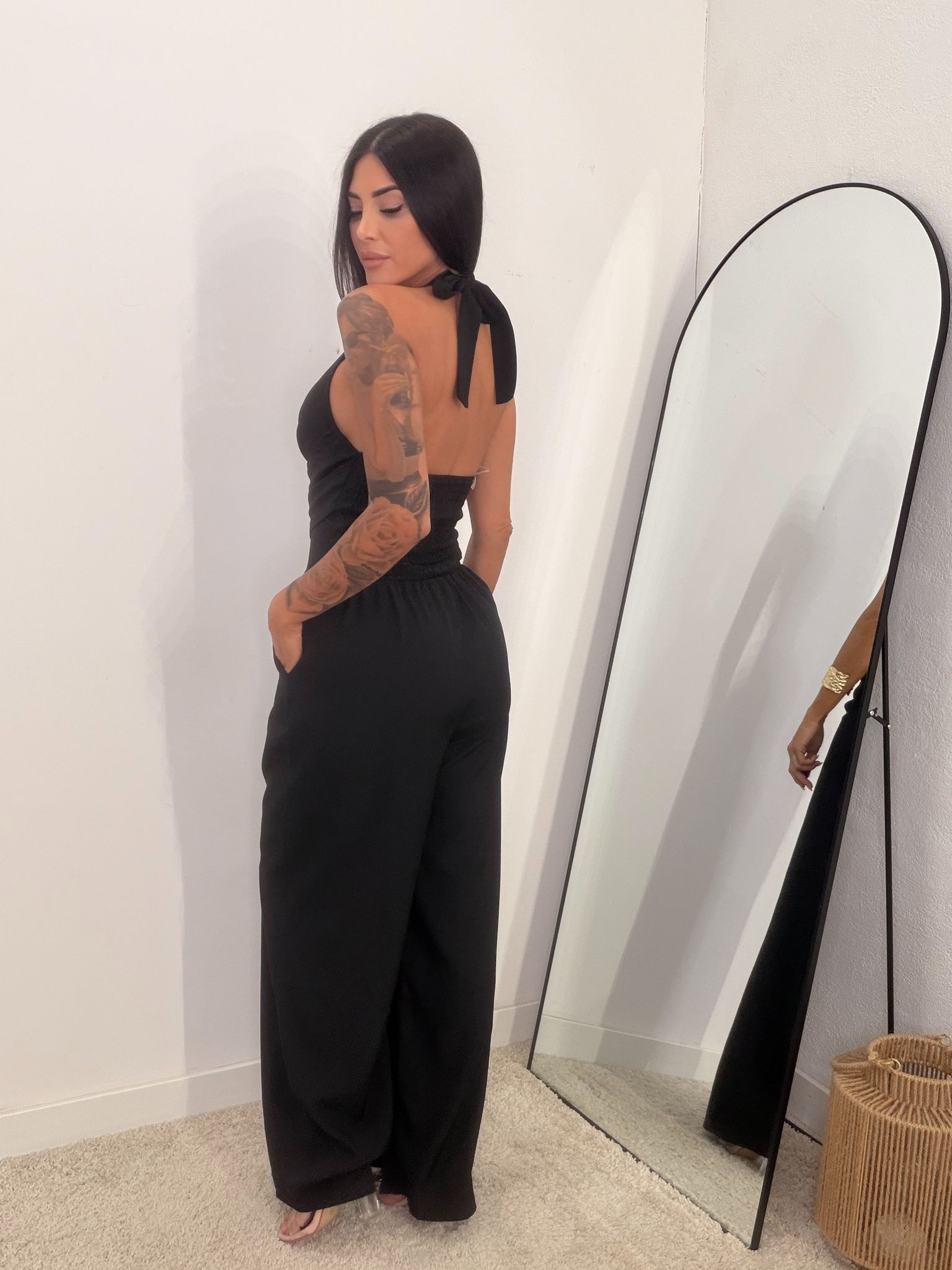 Mono Largo Halter Negro - Imagen 2