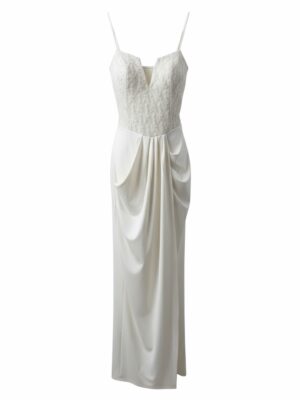 Vestido Miel Blanco Roto