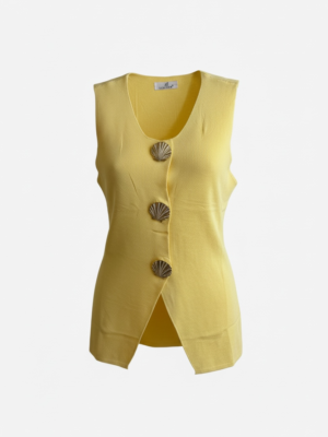 Chaleco Conchas Amarillo