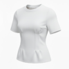 Camiseta Pliegues Blanca
