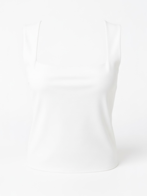 Camiseta Escote Cuadrado Blanca