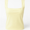 Camiseta Escote Cuadrado Amarillo