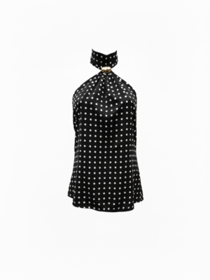 Blusa Detall Lunares Negro y Blanco