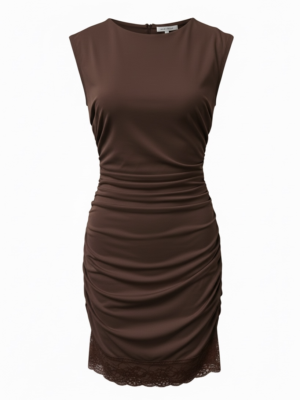 Vestido Sisa Encaje Chocolate