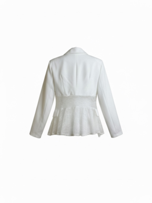 Alternative view of Blazer Entallada Encaje Blanca