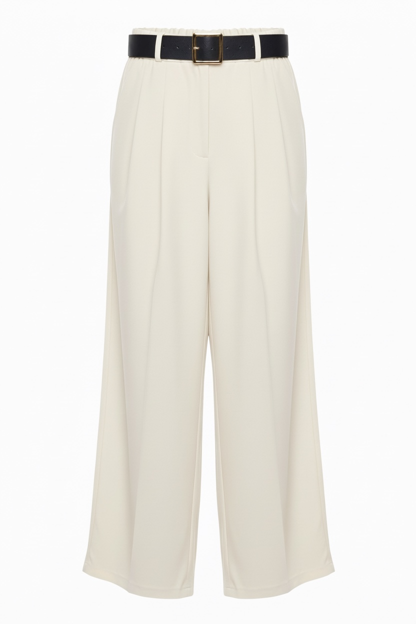 Pantalón Palazzo Blanco Roto