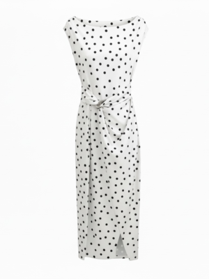 Vestido Dolores Blanco y Negro