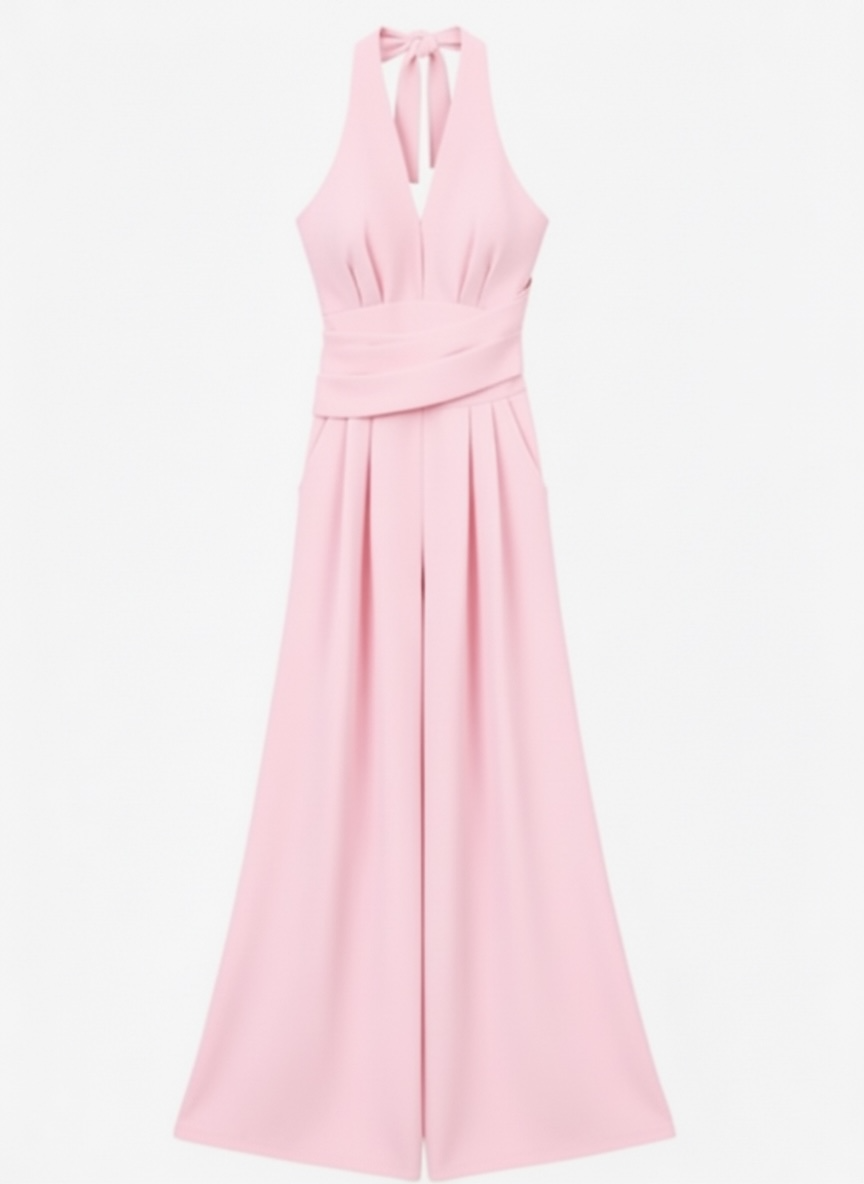 Mono Largo Halter Rosa