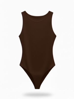 Body Licra Manga Sisa Chocolate