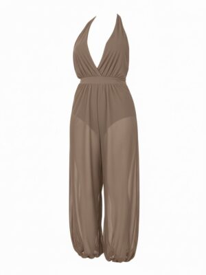 Mono Bombacho Transparente Taupe