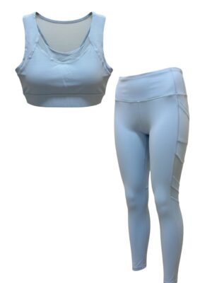 Conjunto Yoga Flow Celeste