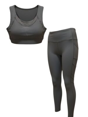 Conjunto Yoga Flow Gris Oscuro