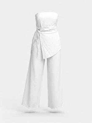 Conjunto Lino Palabra de Honor Blanco