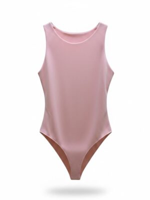 Body Licra Manga Sisa Rosa