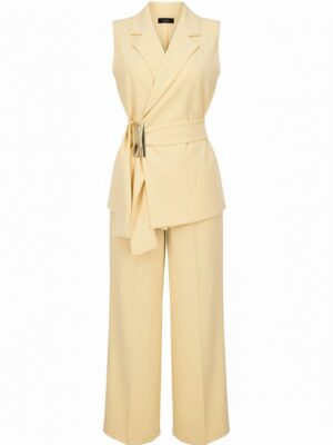 Alternative view of Traje Chaleco Detall Dorado Amarillo