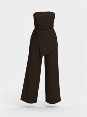 Conjunto Lino Palabra de Honor Chocolate