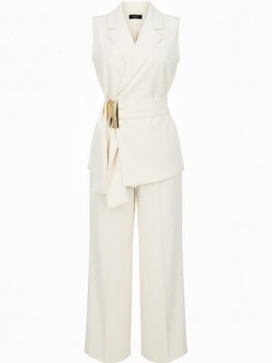 Alternative view of Traje chaleco Detall Dorado blanco roto