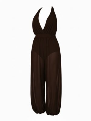 Mono Bombacho Transparente Chocolate