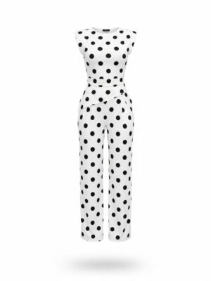 Alternative view of Conjunto Asimétrico Lunares Blanco y Negro