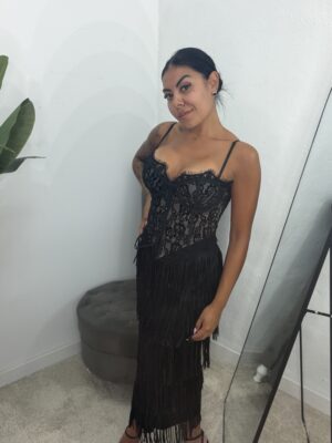 Top Corset Encaje Negro