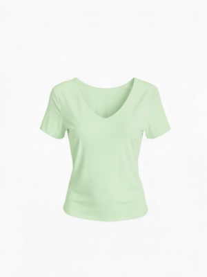 Camiseta Licra Fría 2 en 1 Verde Manzana