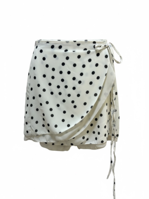 Falda / Pantalón Lunares Blanco Roto y Negro